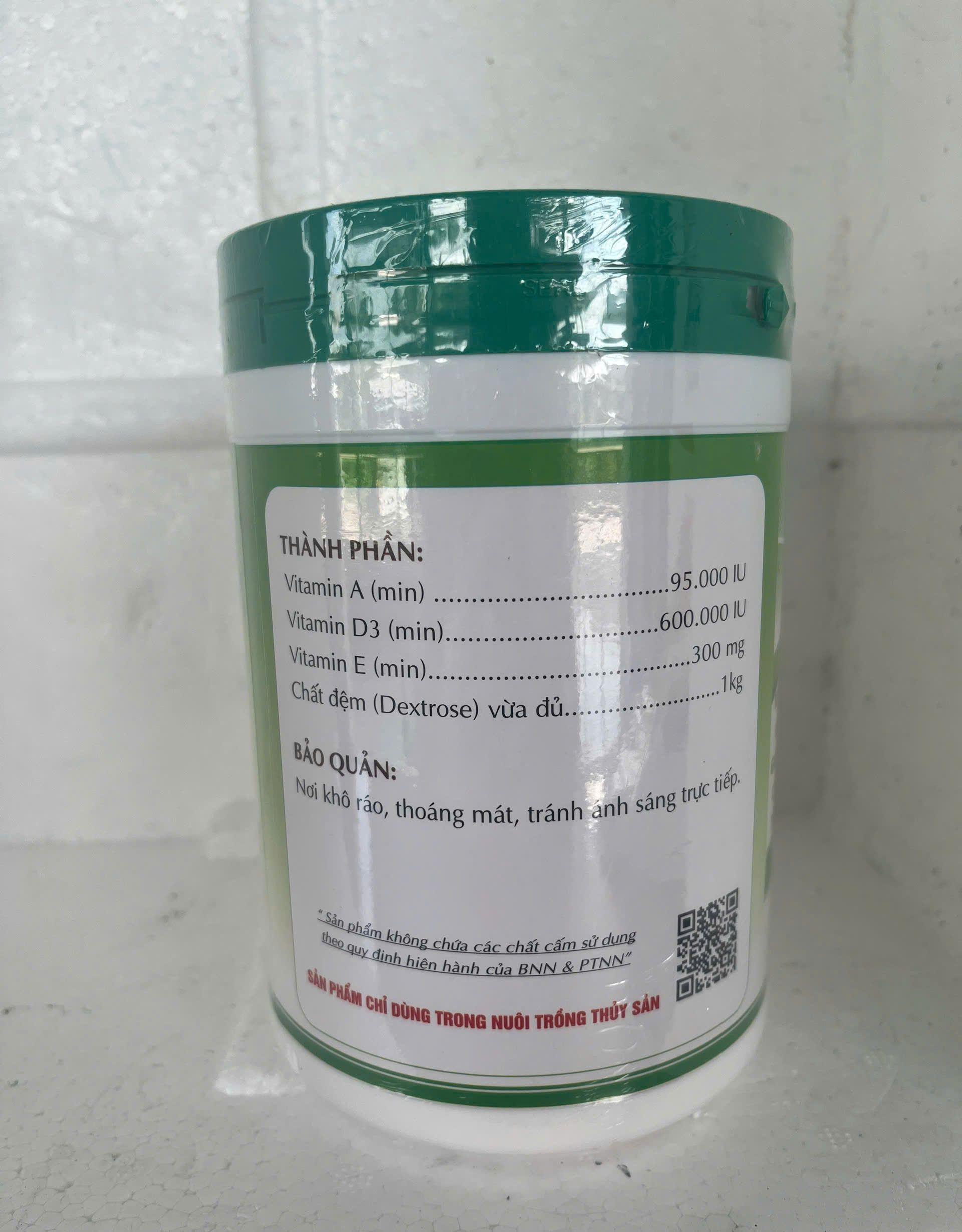 Thành phần Premix Plus A95 vitamin A D3 E cho thủy sản