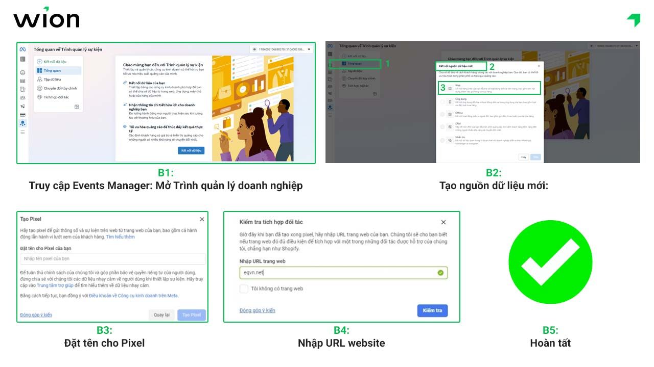 Cách lấy mã Pixel và chèn vào website