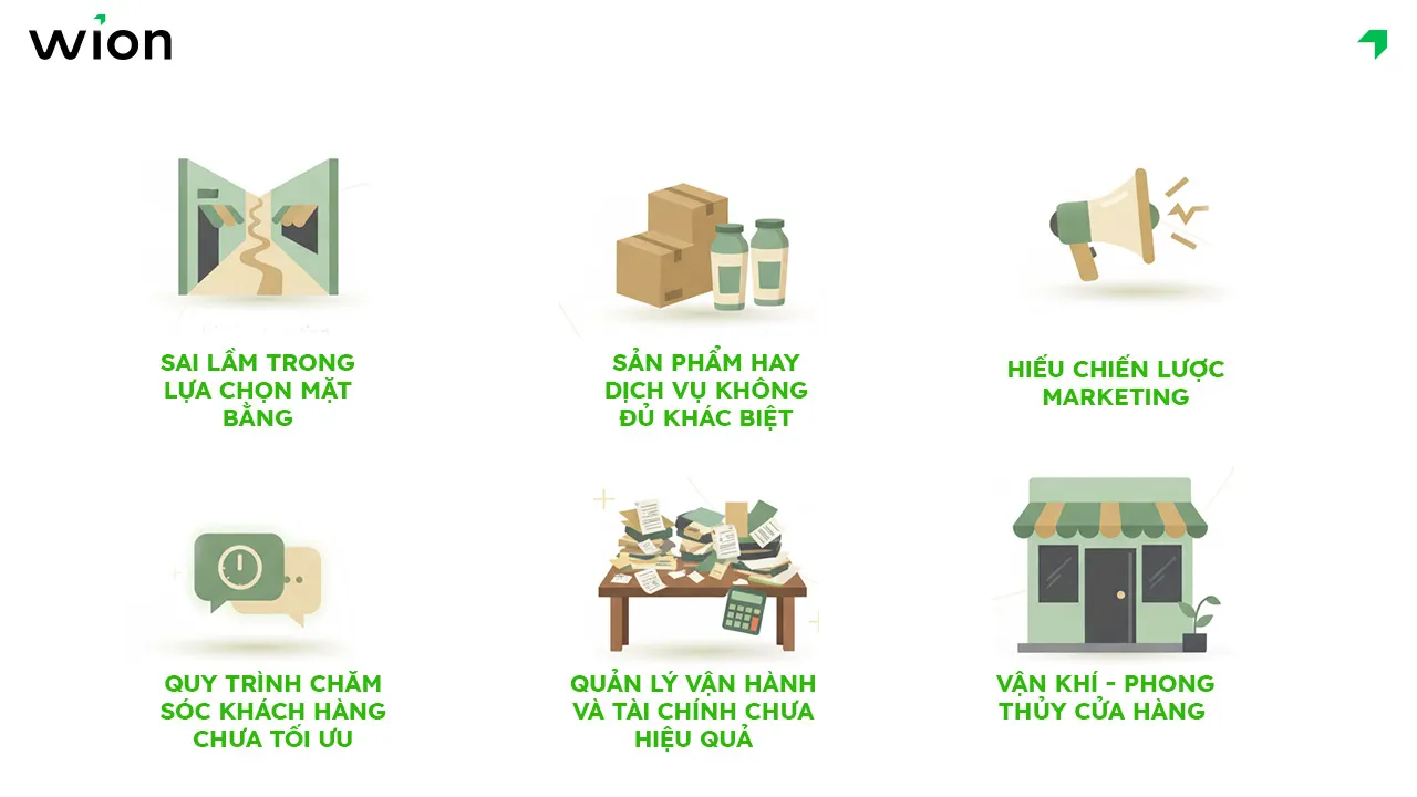 Nguyên nhân phổ biến khiến buôn bán bị ế ẩm