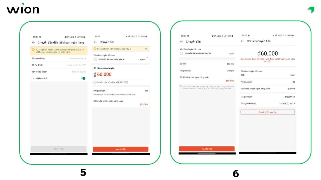 Cách rút tiền từ ShopeePay về tài khoản ngân hàng không liên kết