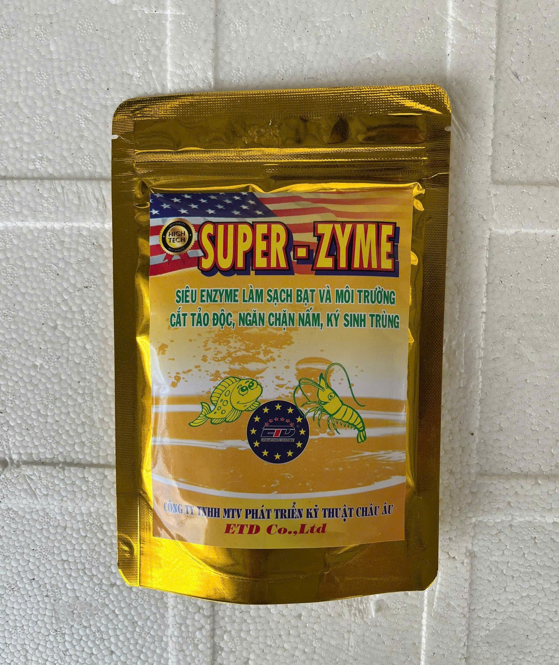 SUPER ZYME enzyme xử lý môi trường ao nuôi tôm cá