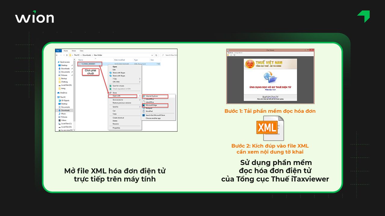 Cách đọc file XML của hóa đơn điện tử