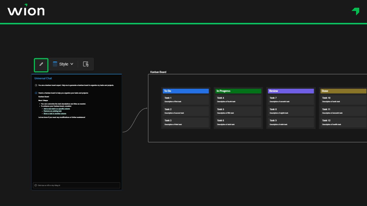 Bước 3 - Tạo sơ đồ tư duy bằng AI với Mymap.AI