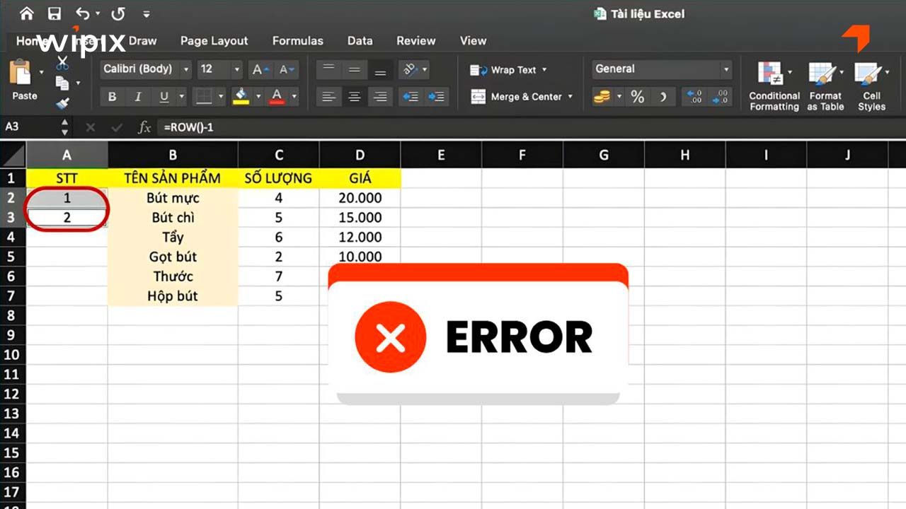 loi-khong-keo-duoc-so-thu-tu-trong-excel-1