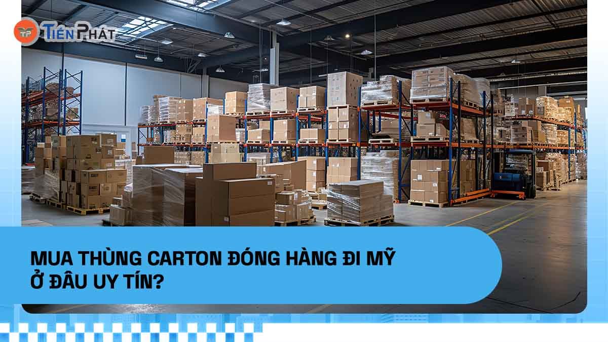 Mua thùng carton đóng hàng đi Mỹ ở đâu uy tín?
