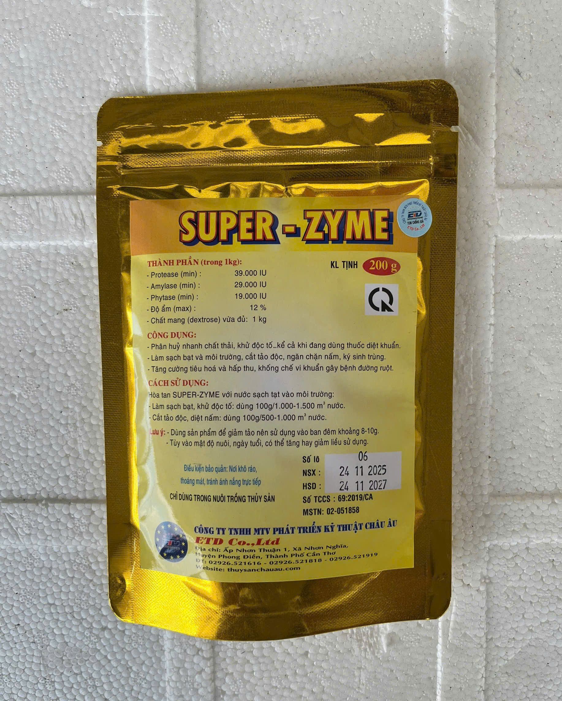 Gói SUPER ZYME làm sạch bạt ao, cắt tảo độc hiệu quả