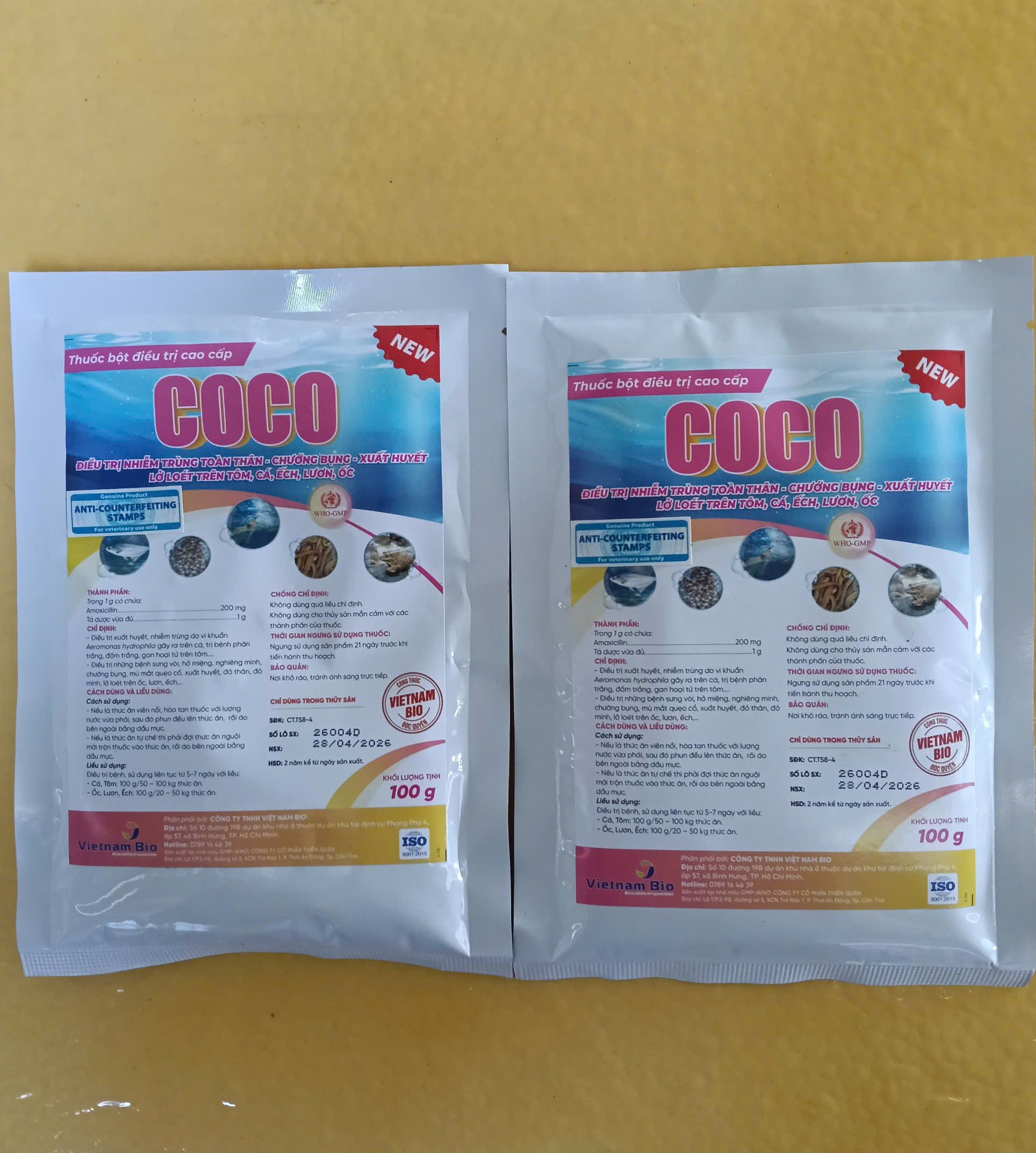 Thuốc COCO trị nhiễm trùng xuất huyết tôm cá hiệu quả
