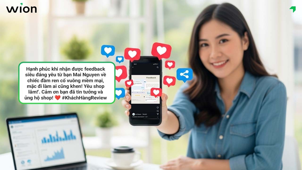 Cap Instagram thu thập phản hồi khách hàng