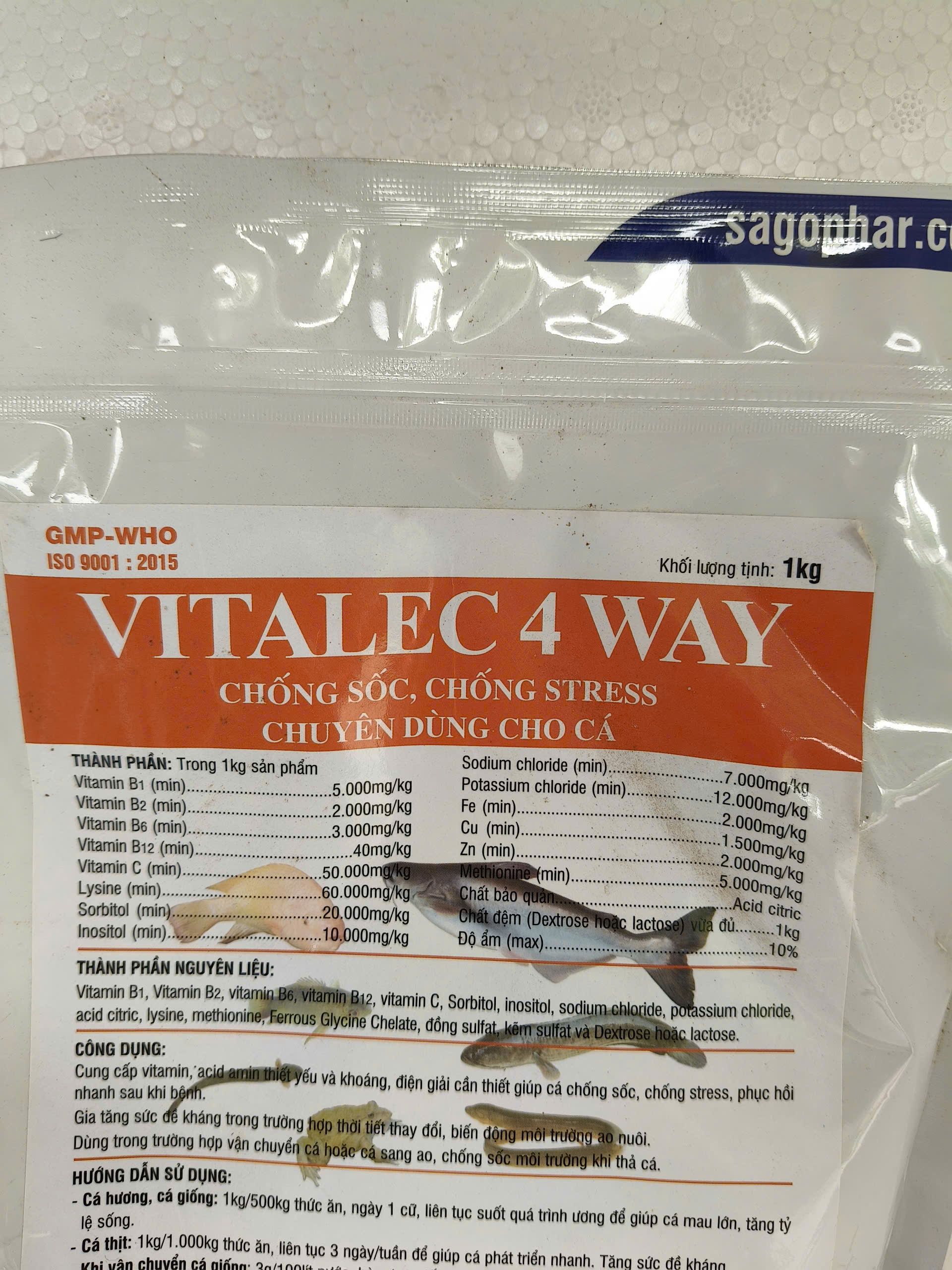 Bao bì sản phẩm VITALEC 4 WAY 1kg chính hãng