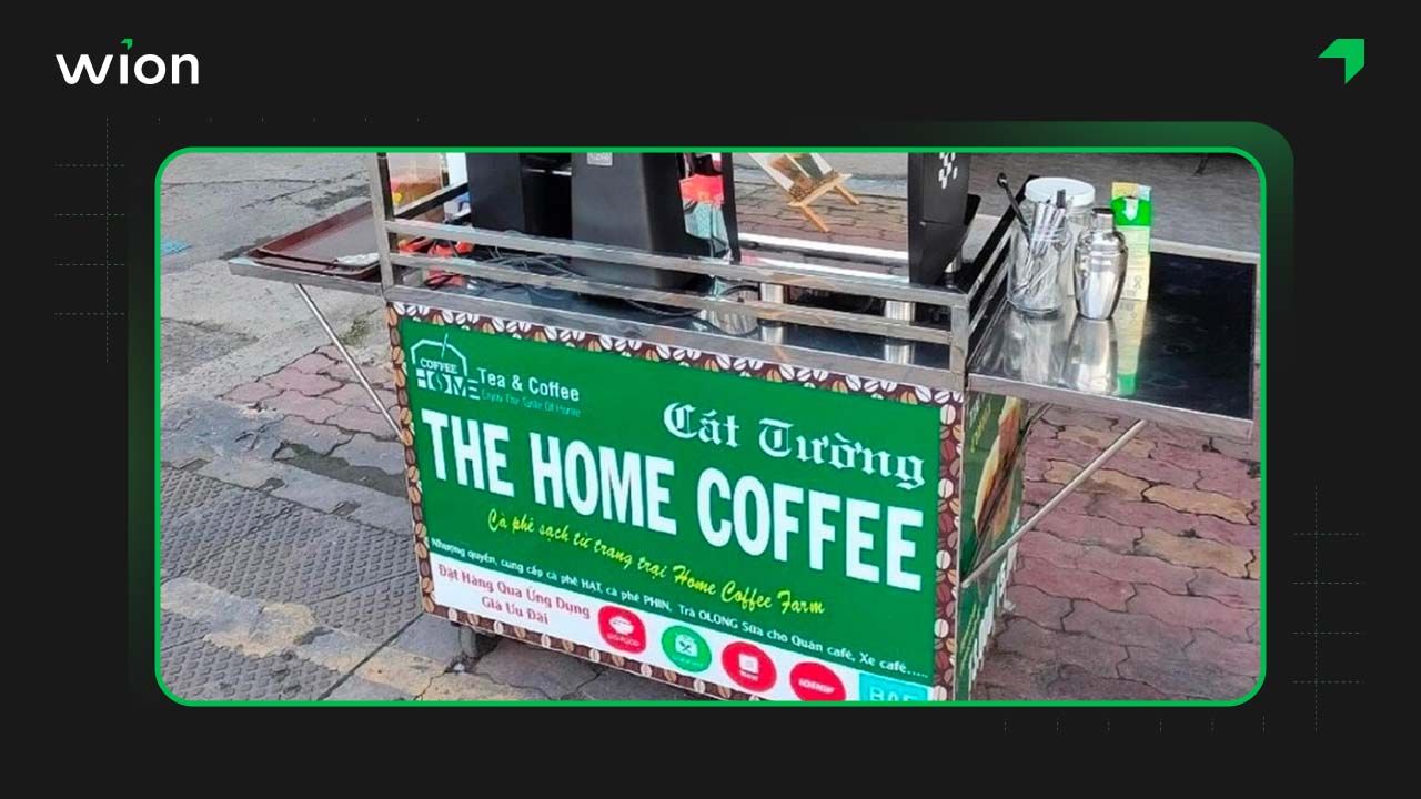 The Home Coffee thương hiệu nhượng quyền xe cafe take away