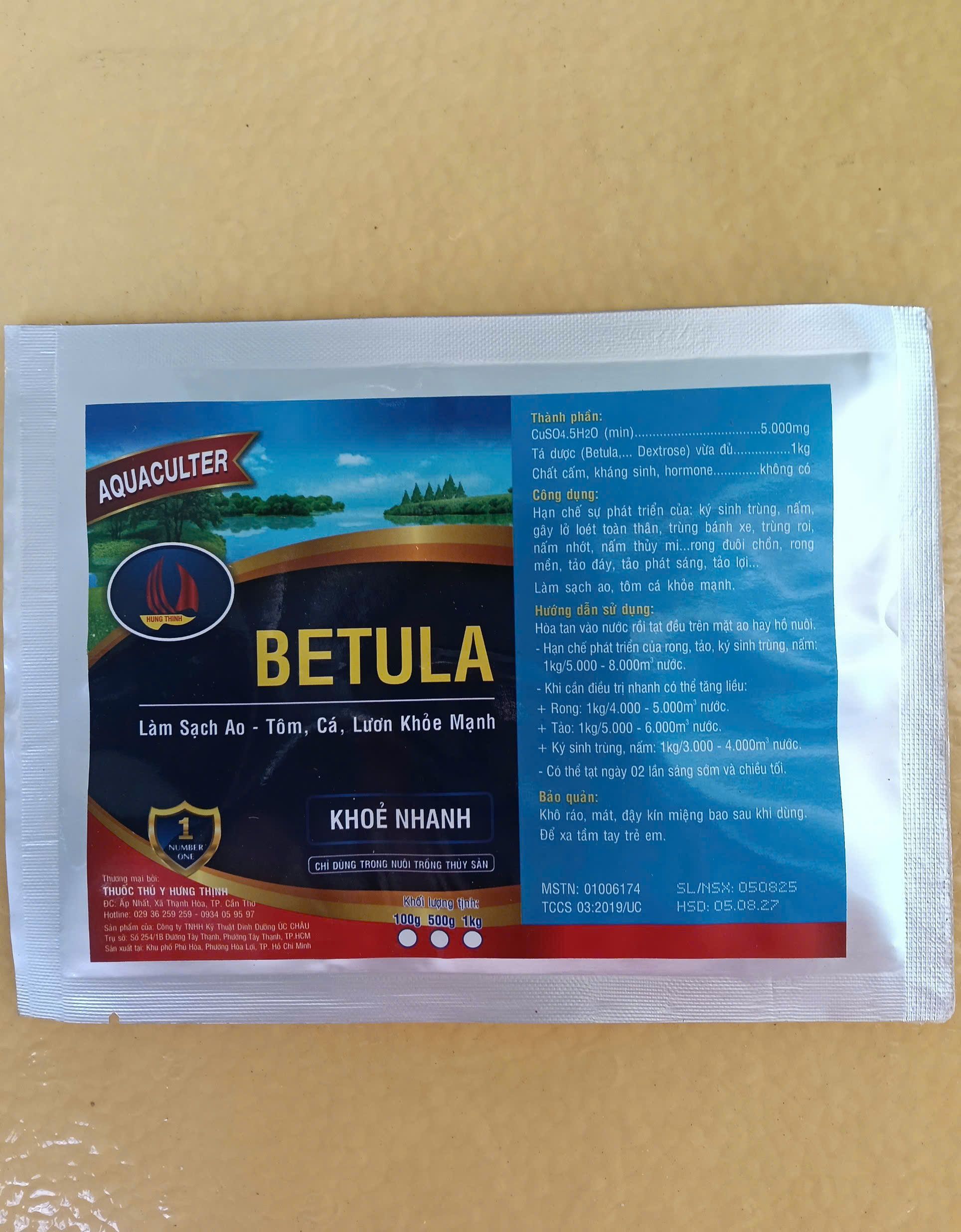 BETULA xử lý ao nuôi tôm cá lươn hiệu quả
