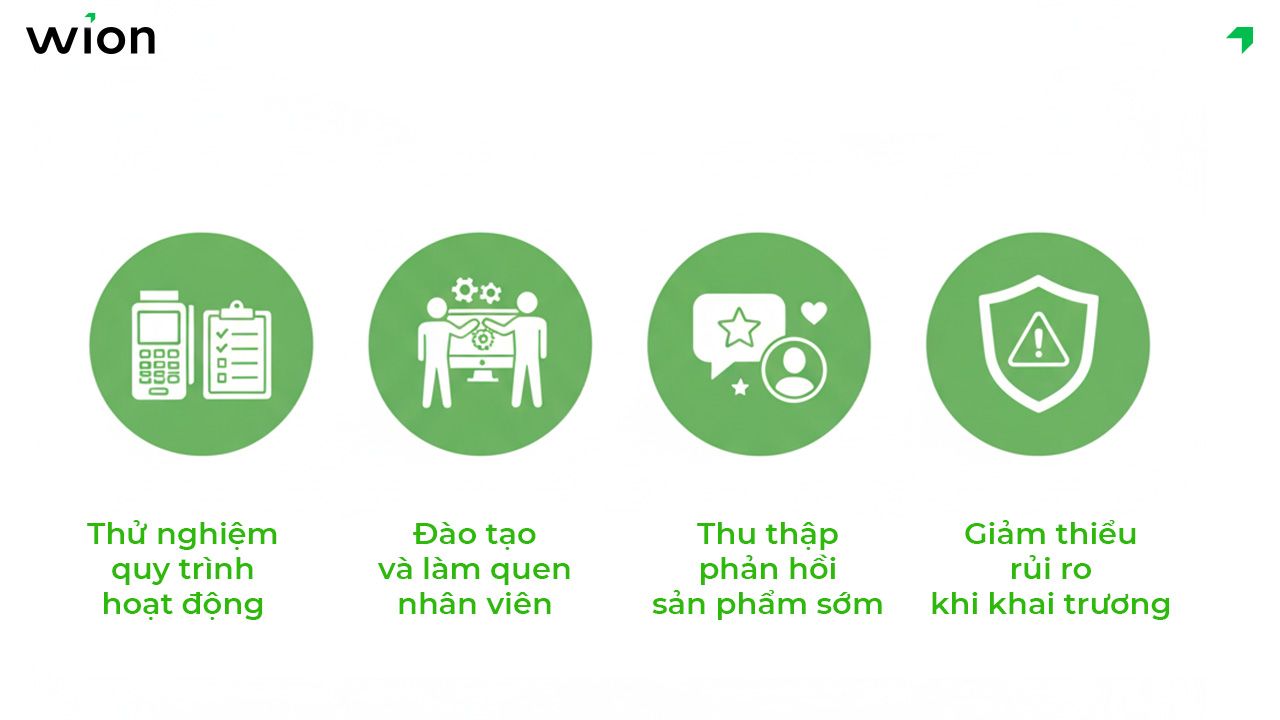 Ưu điểm khi bán trước ngày khai trương