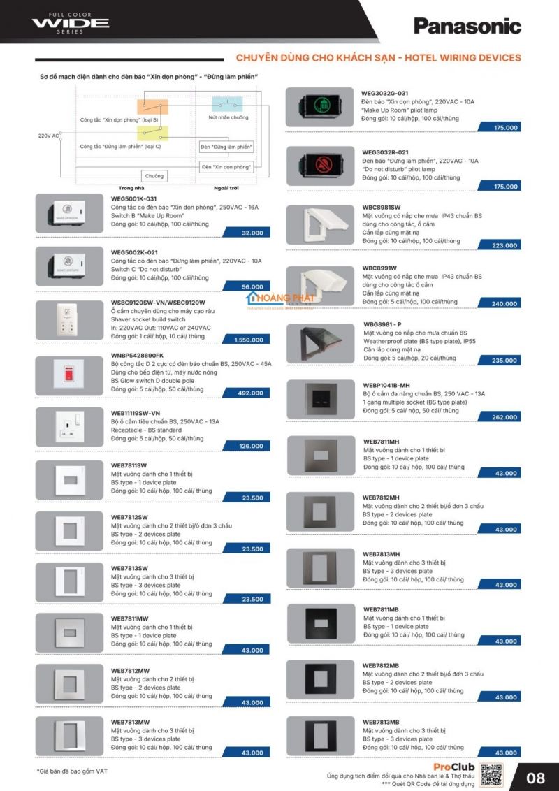 Catalogues thiết bị điện Panasonic mới nhất 2026
