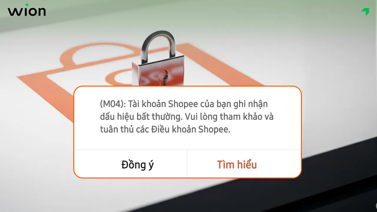 Lỗi M04 Shopee