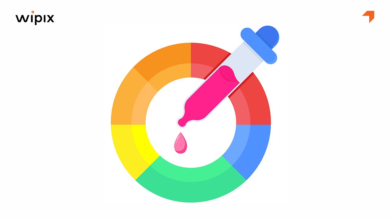 Hướng dẫn dùng công cụ chọn màu chữ cho nền cam