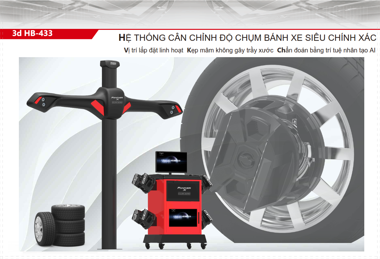 Máy cân chỉnh thước lái 3D model HB-433