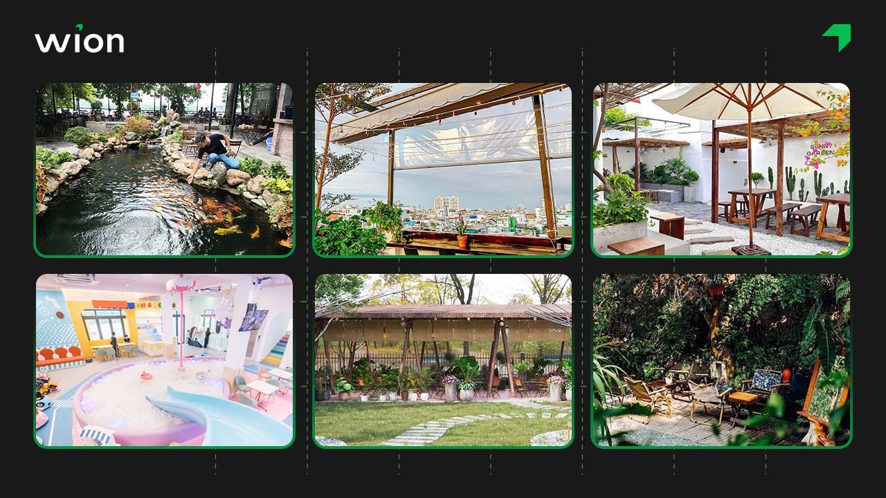 Các mô hình quán cà phê sân vườn đẹp