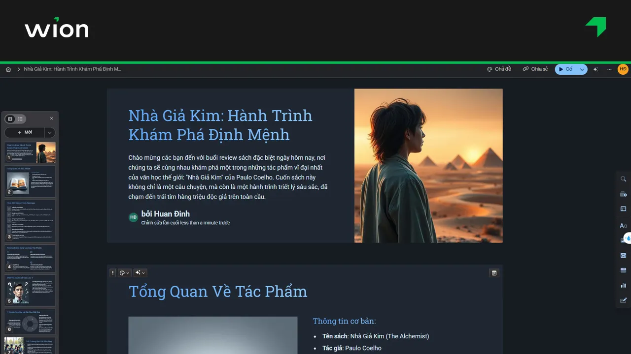 Bước 7 - Tạo Powerpoint bằng Gamma