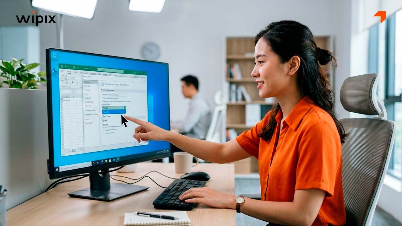 thay-doi-mau-sac-giao-dien-mac-dinh-trong-excel-1