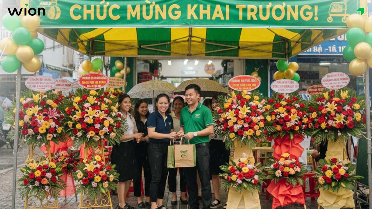 Khai trương gặp mưa có tài lộc không?