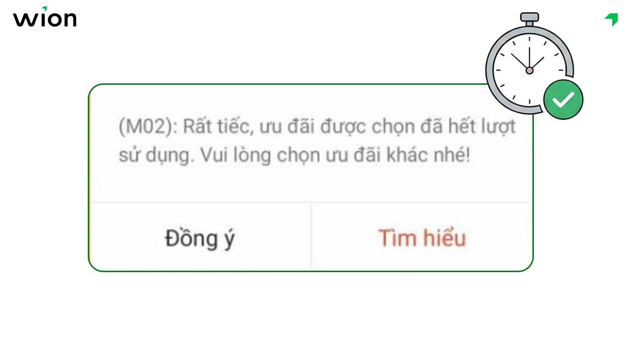 Thời gian mở khóa lỗi M02 Shopee