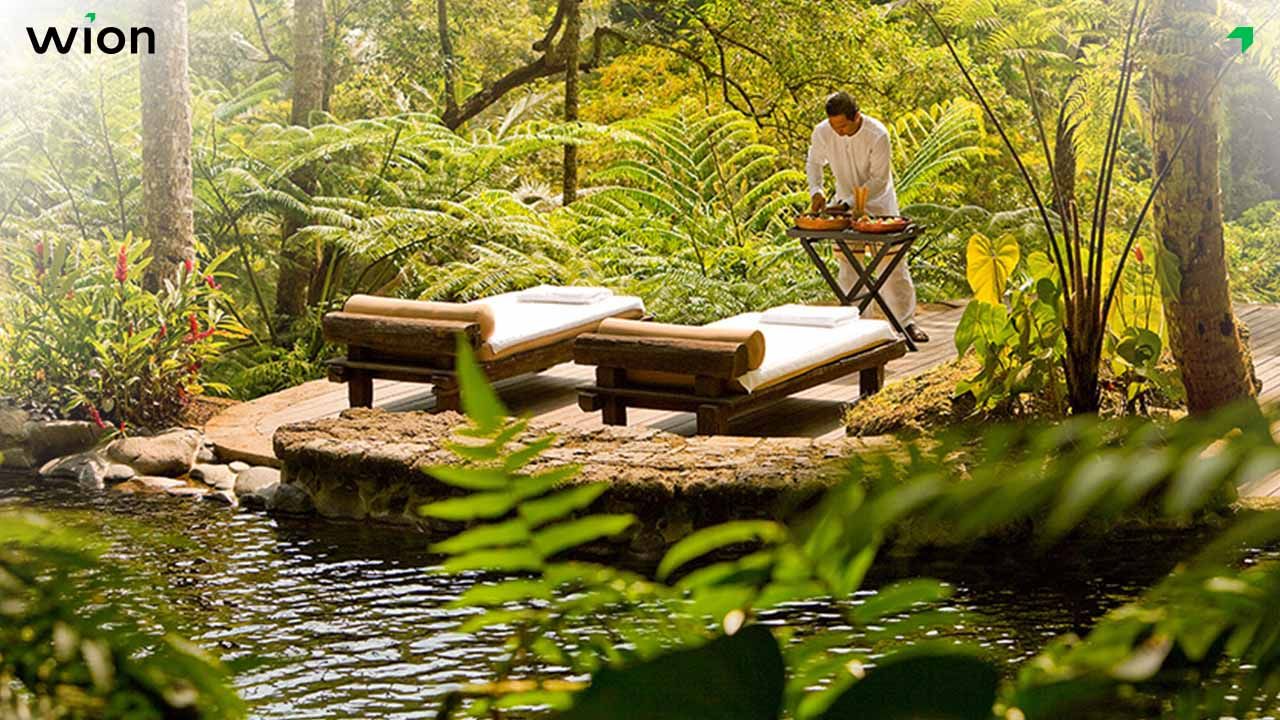 Trang trí tiệm gội đầu dưỡng sinh gần gũi thiên nhiên