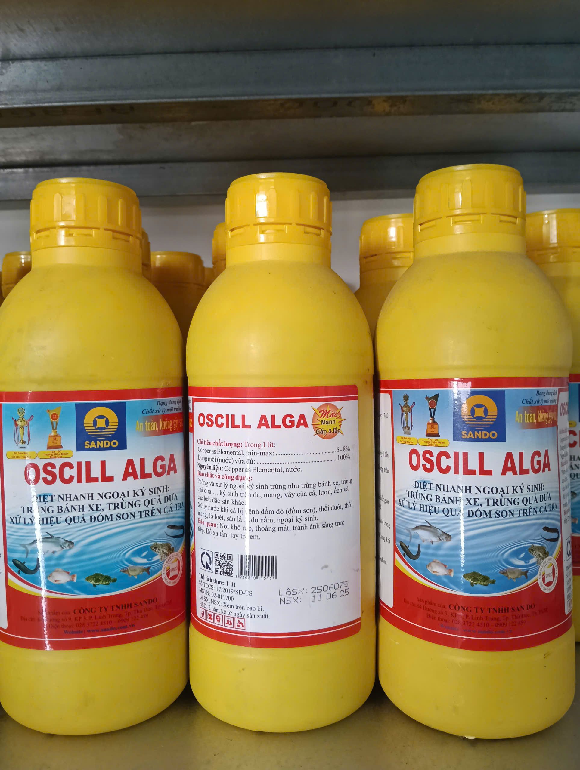 Thành phần và công dụng OSCILL ALGA xử lý đốm son cá tra