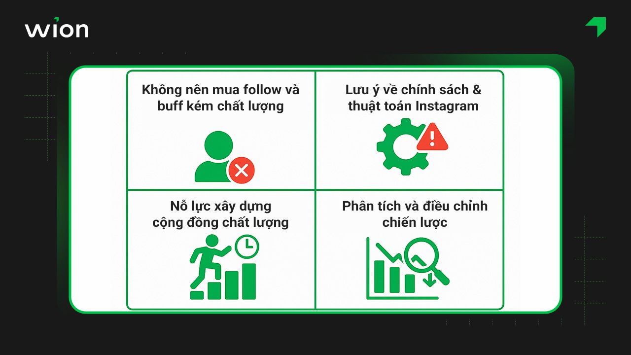Những sai lầm cần tránh sai Lầm khi thực hiện tăng follow trên Instagram