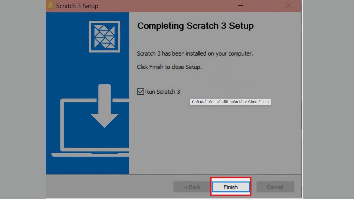 Hướng dẫn cách cài đặt phần mềm Scratch trên máy tính - bước 4