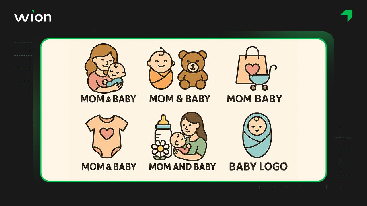 Mẫu logo thể hiện biểu tượng, hình ảnh đặc trưng