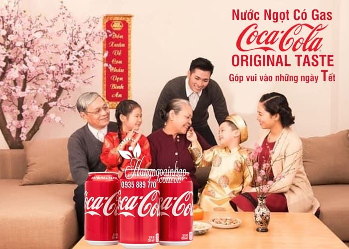 Nước ngọt có gas Coca Cola Original Taste của Mỹ2