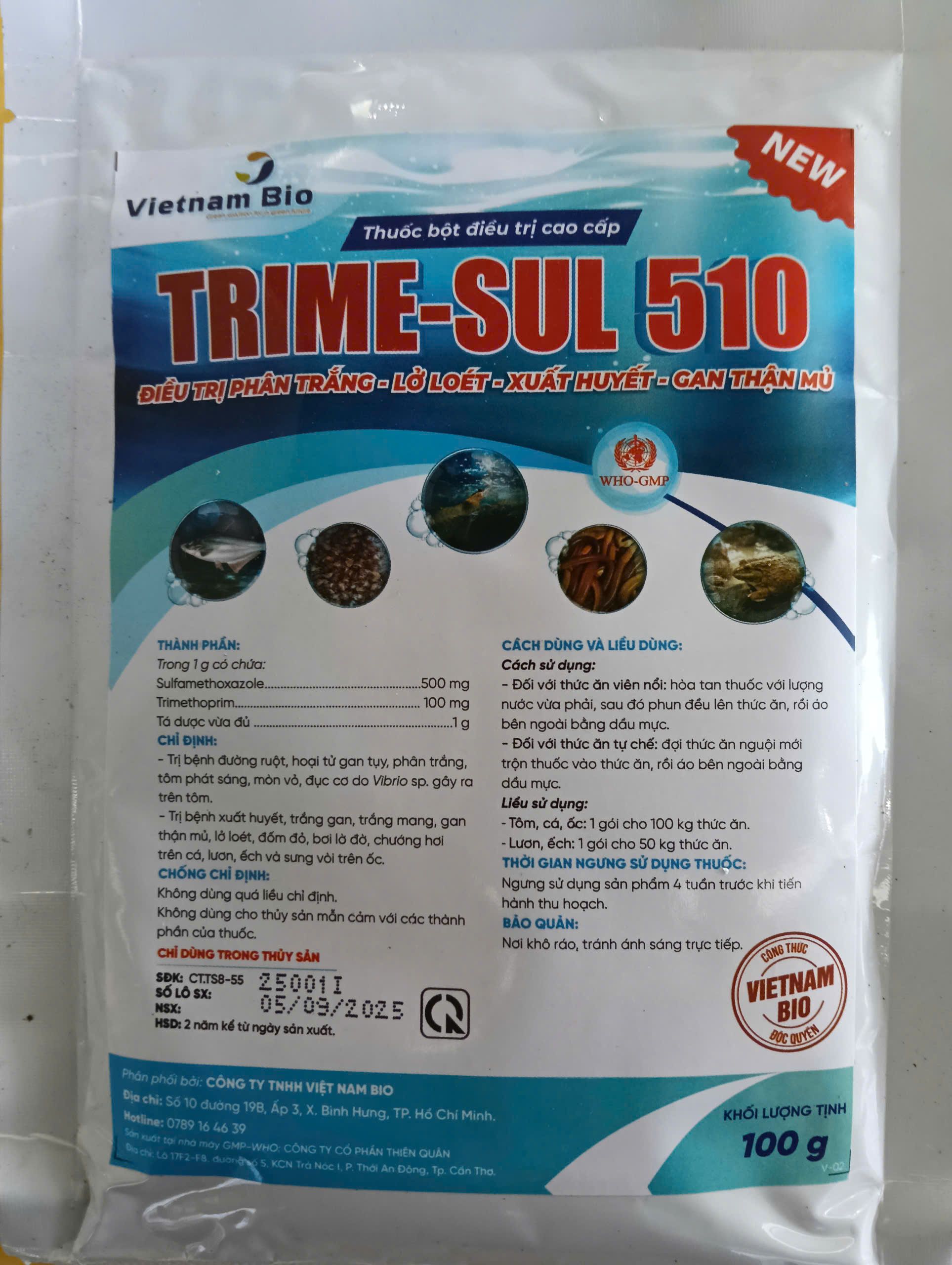 TRIME-SUL 510 thành phần cách dùng