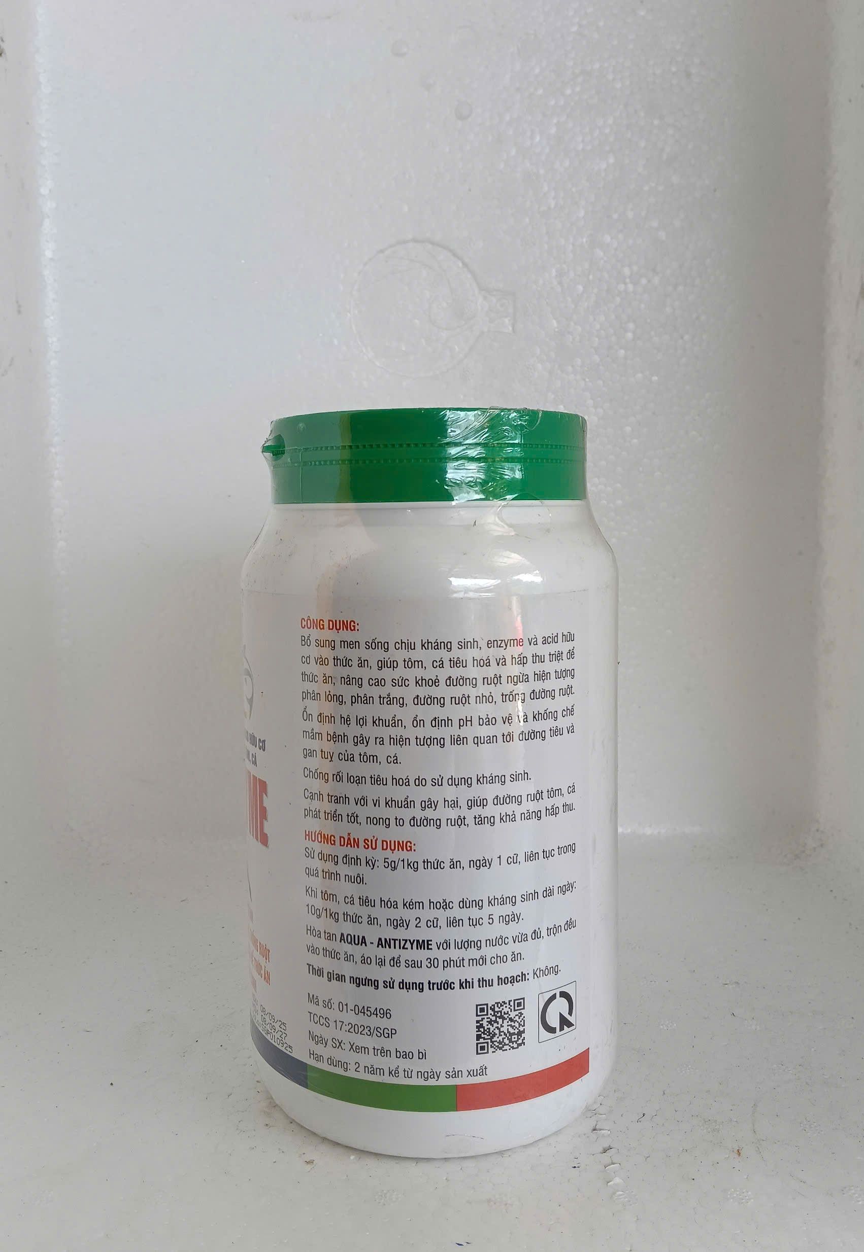 Hướng dẫn sử dụng AQUA ANTIZYME 1kg men vi sinh enzyme và acid hữu cơ cho thủy sản