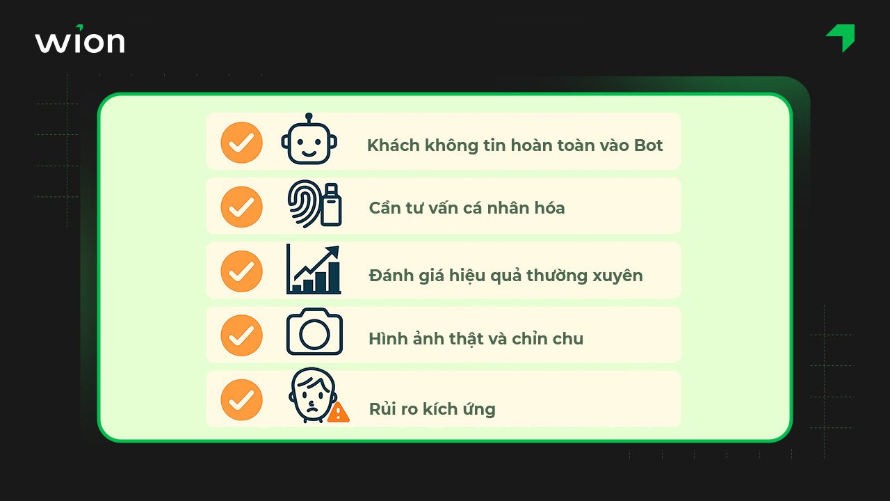 Những lưu ý khi xây dựng kịch bản Chatbot mỹ phẩm