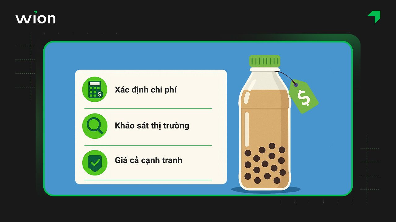 Định giá trà sữa đóng chai phù hợp