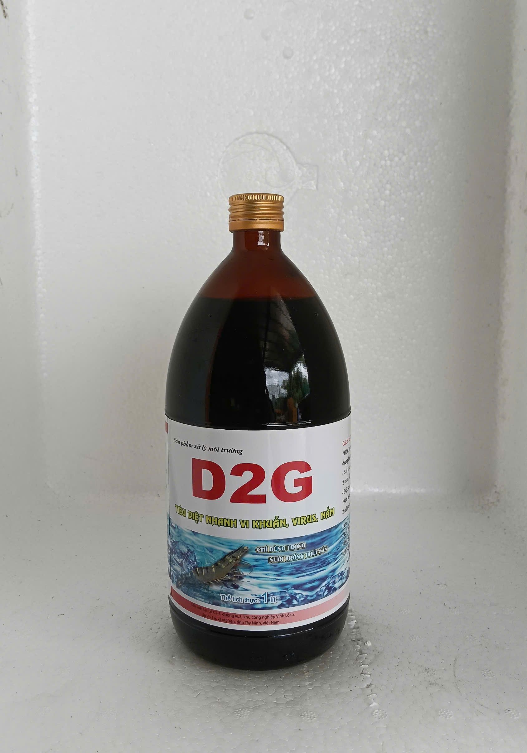 Chai D2G sát trùng môi trường nước thủy sản
