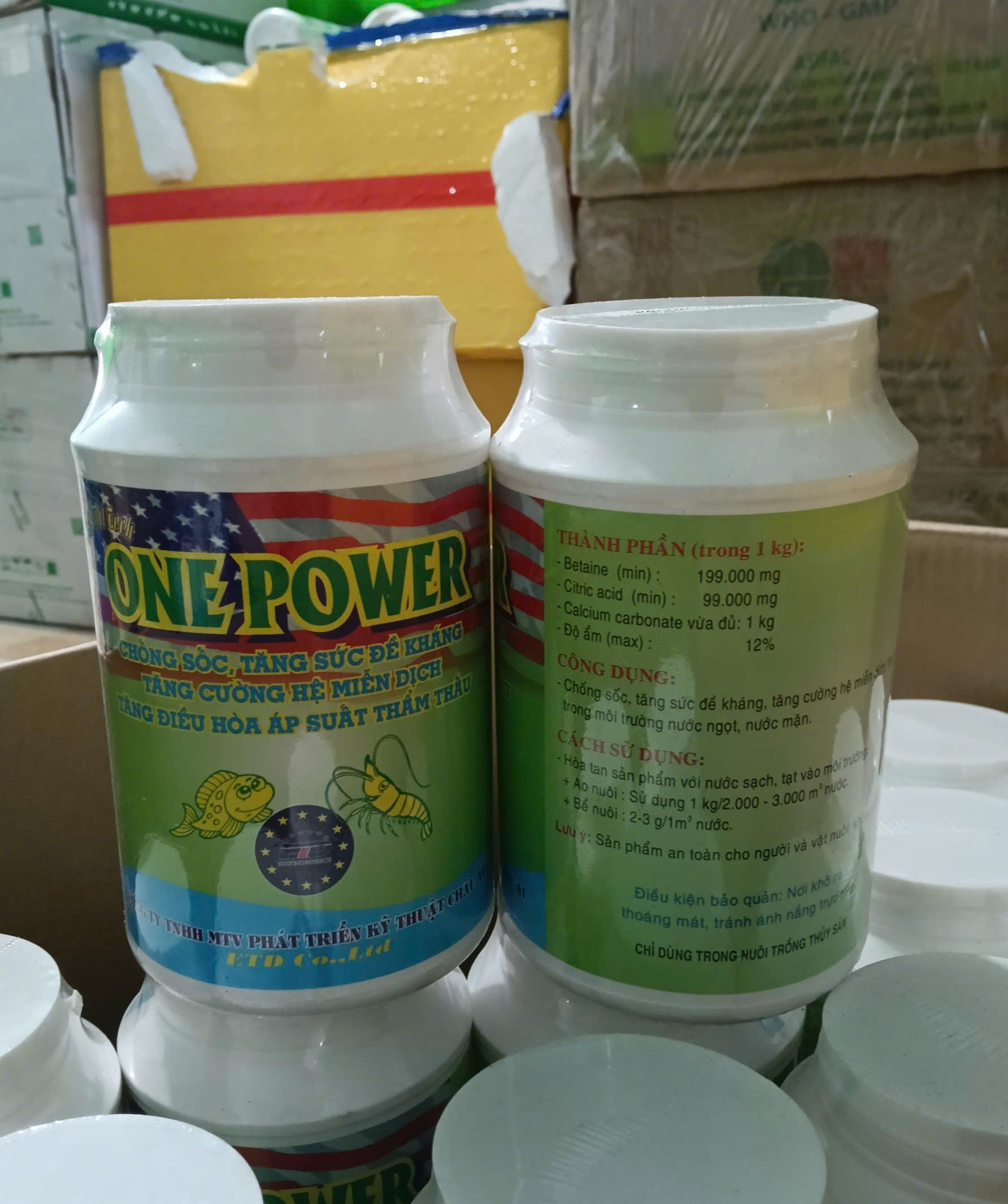 Sản phẩm ONE POWER bổ sung betaine chống sốc thủy sản