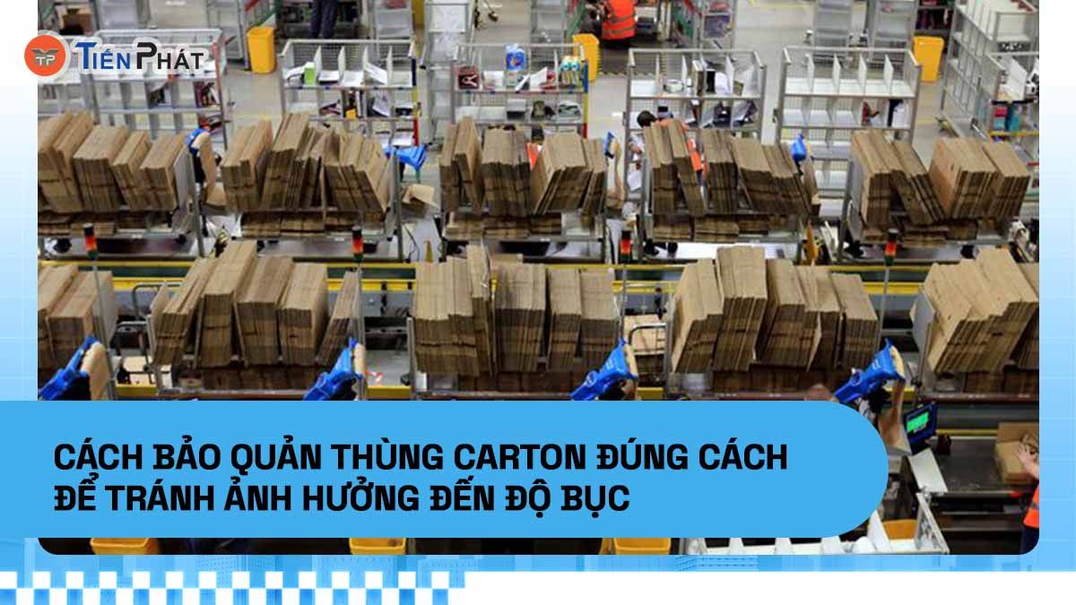 Cách bảo quản thùng carton đúng cách để tránh ảnh hưởng đến độ bục