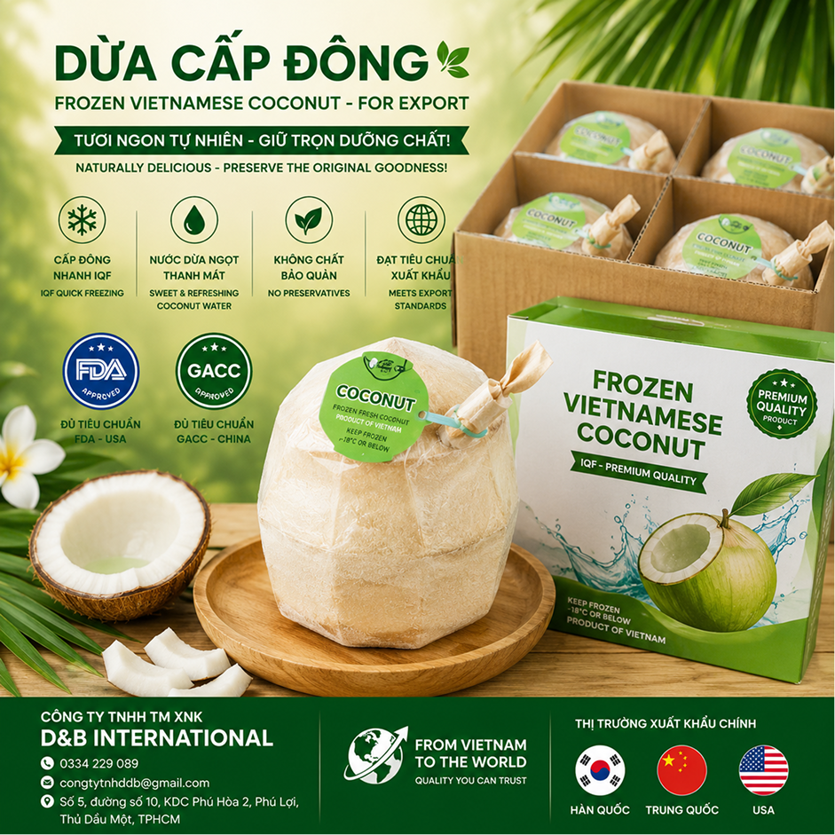 Dừa cấp đông