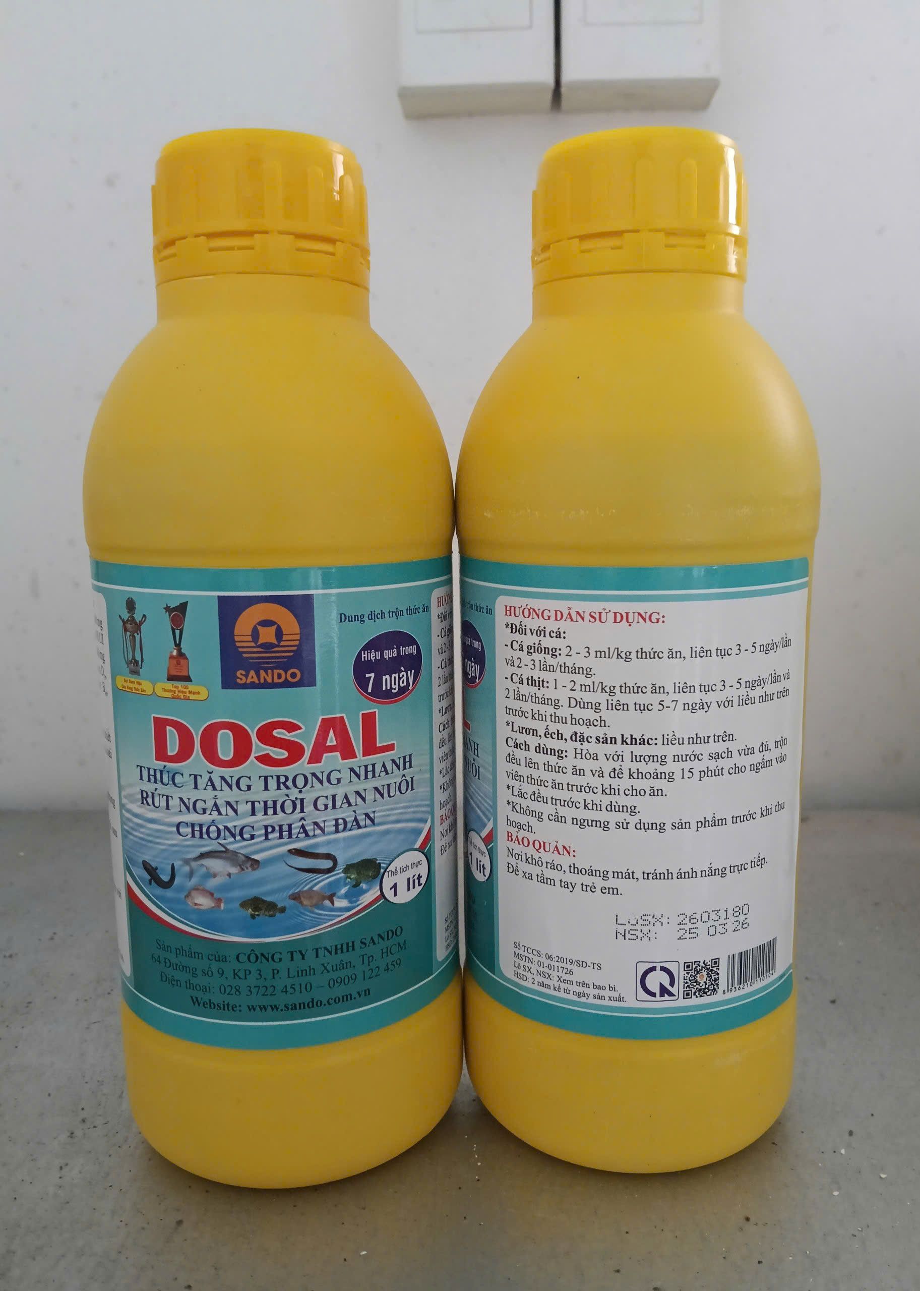 Hướng dẫn sử dụng DOSAL SANDO cho cá tôm lươn ếch hiệu quả