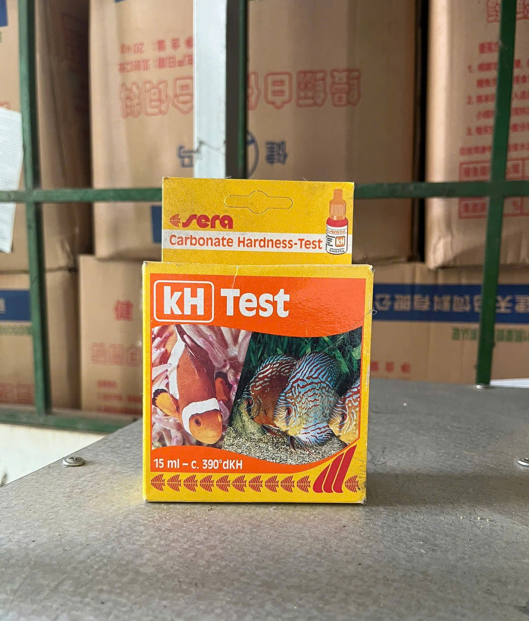 Sera kH Test kiểm tra độ cứng carbonate nước ao nuôi