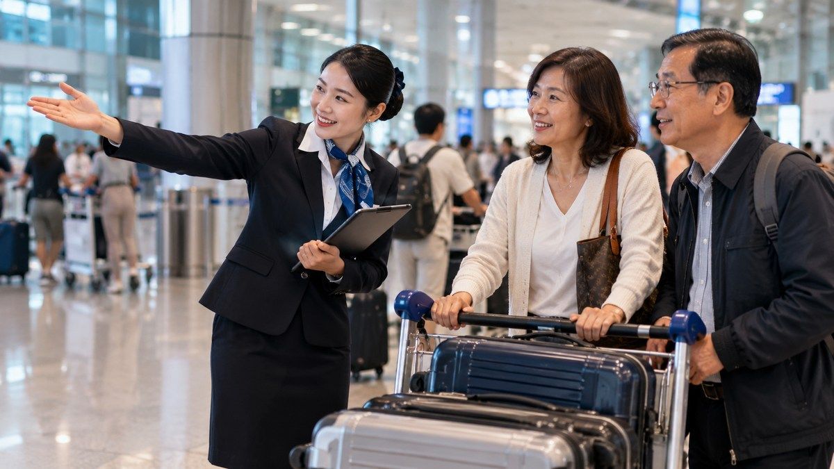 Việt kiều kiểm tra điện thoại bên hành lý tại Tân Sơn Nhất