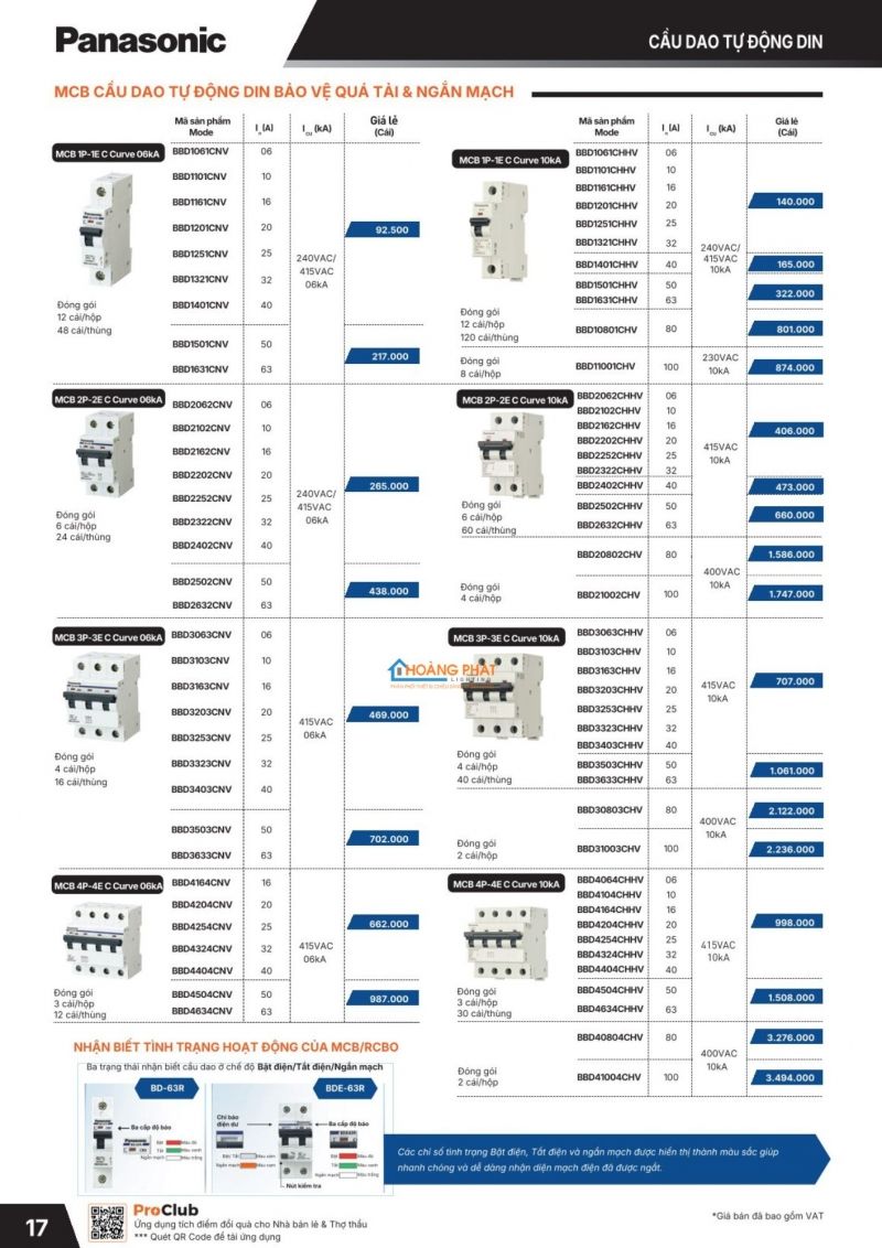 Catalogues thiết bị điện Panasonic mới nhất 2026
