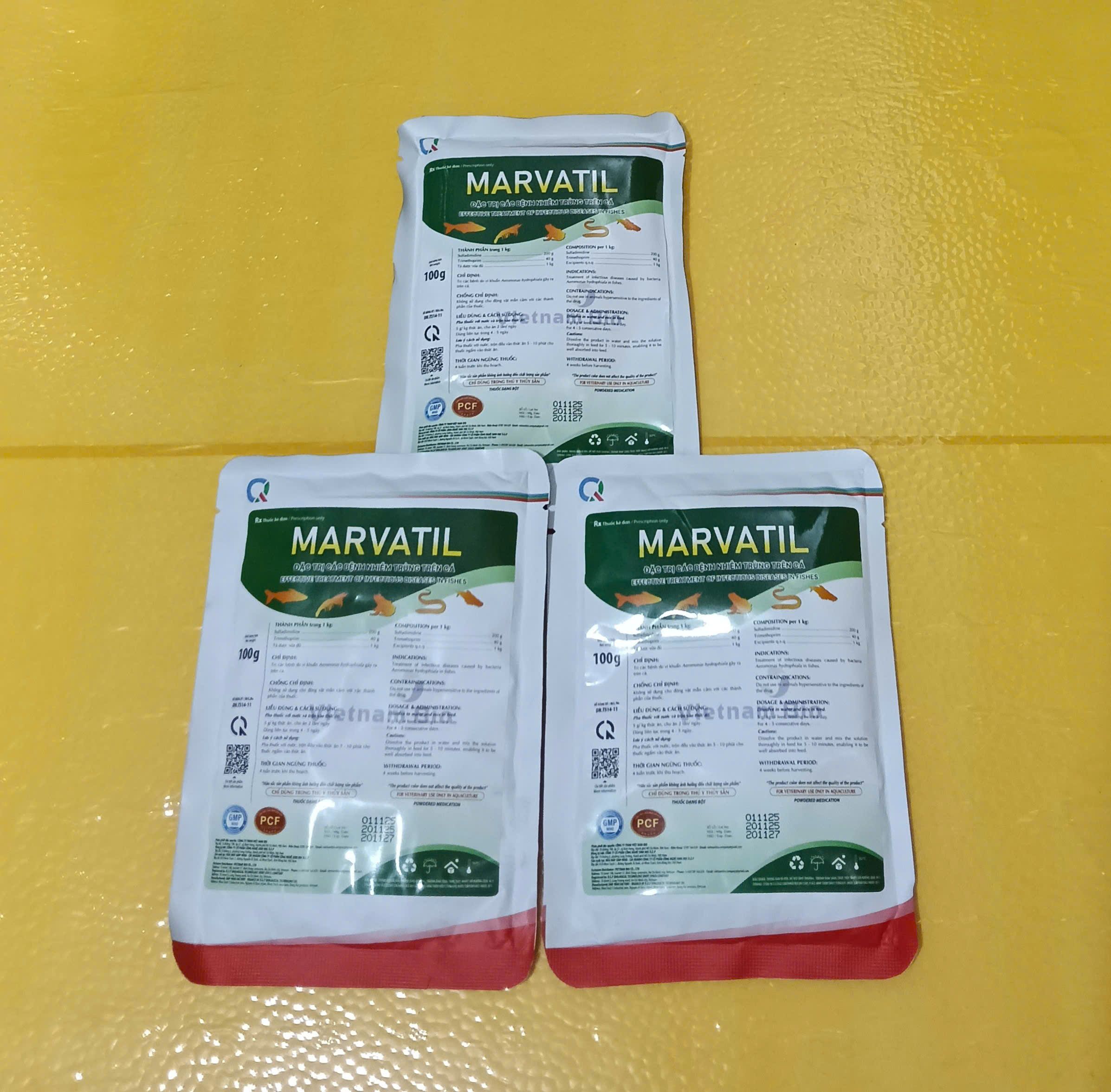 Thuốc thủy sản MARVATIL 100g chính hãng