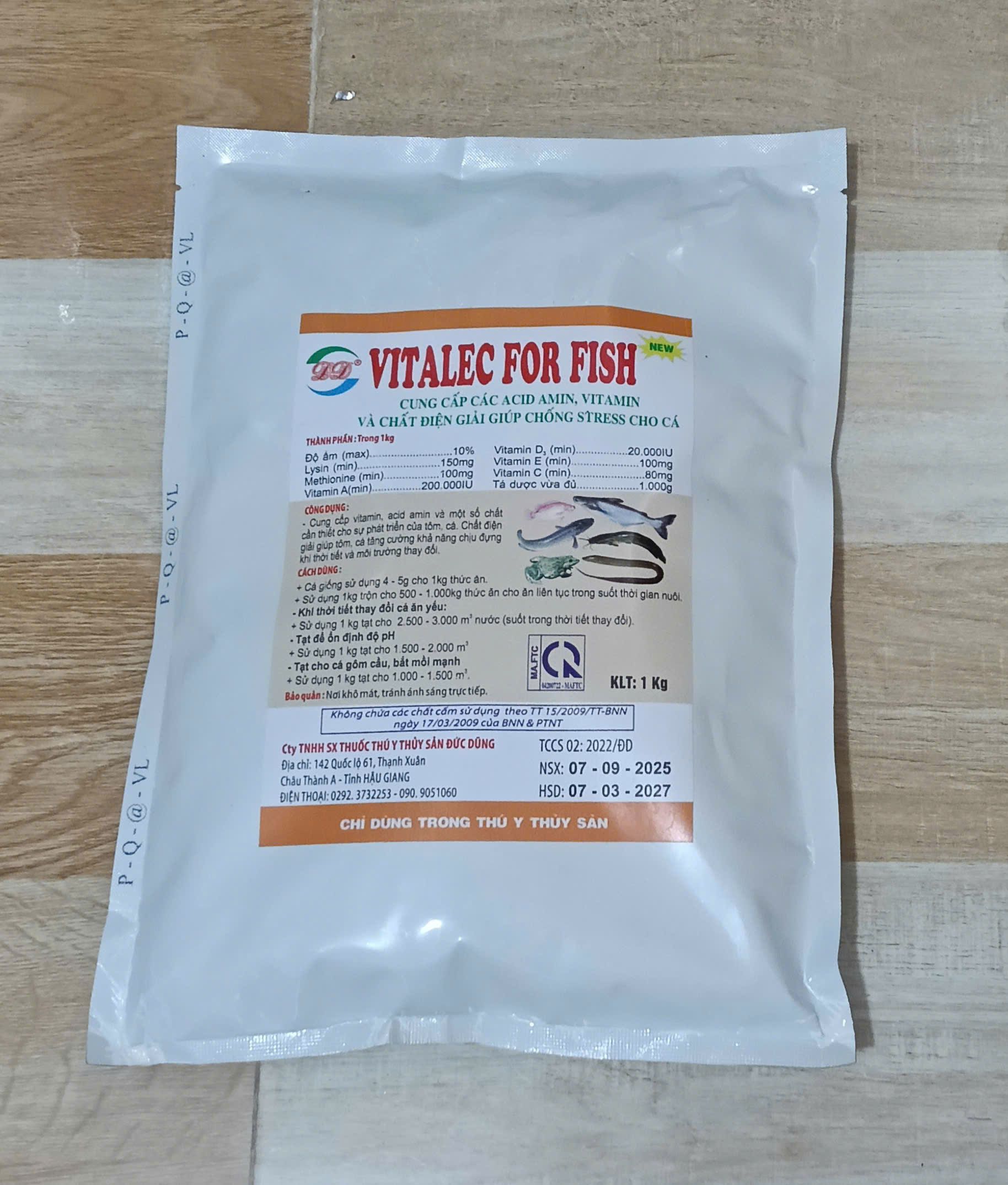 VITALEC FOR FISH giúp chống stress tăng đề kháng cá tôm
