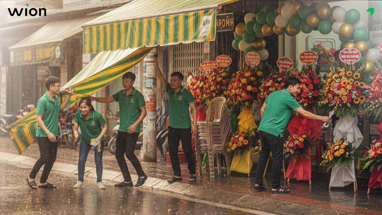 Trời mưa ngày khai trương - Nên chuẩn bị gì để mọi việc suôn sẻ?