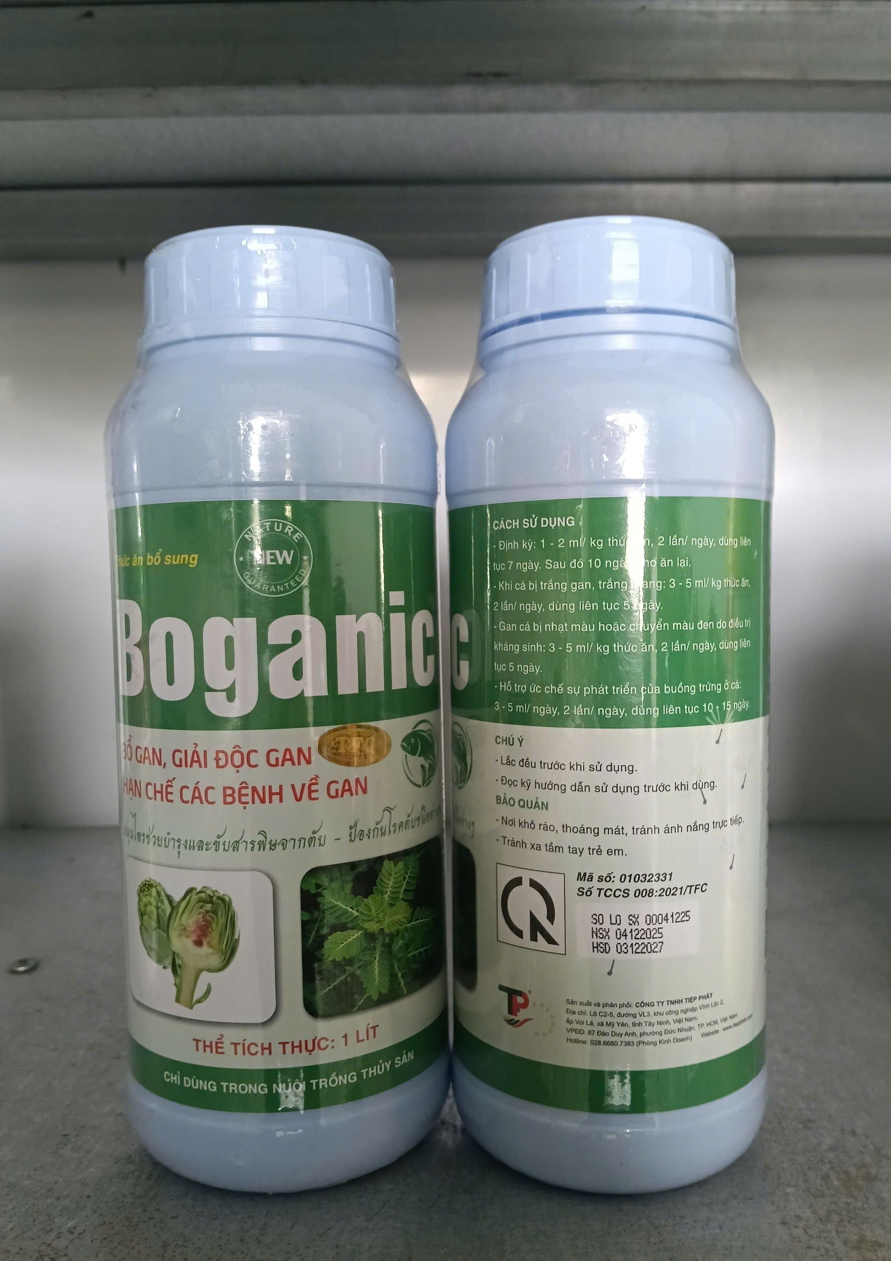 Sản phẩm Boganic hỗ trợ gan cho tôm cá nuôi