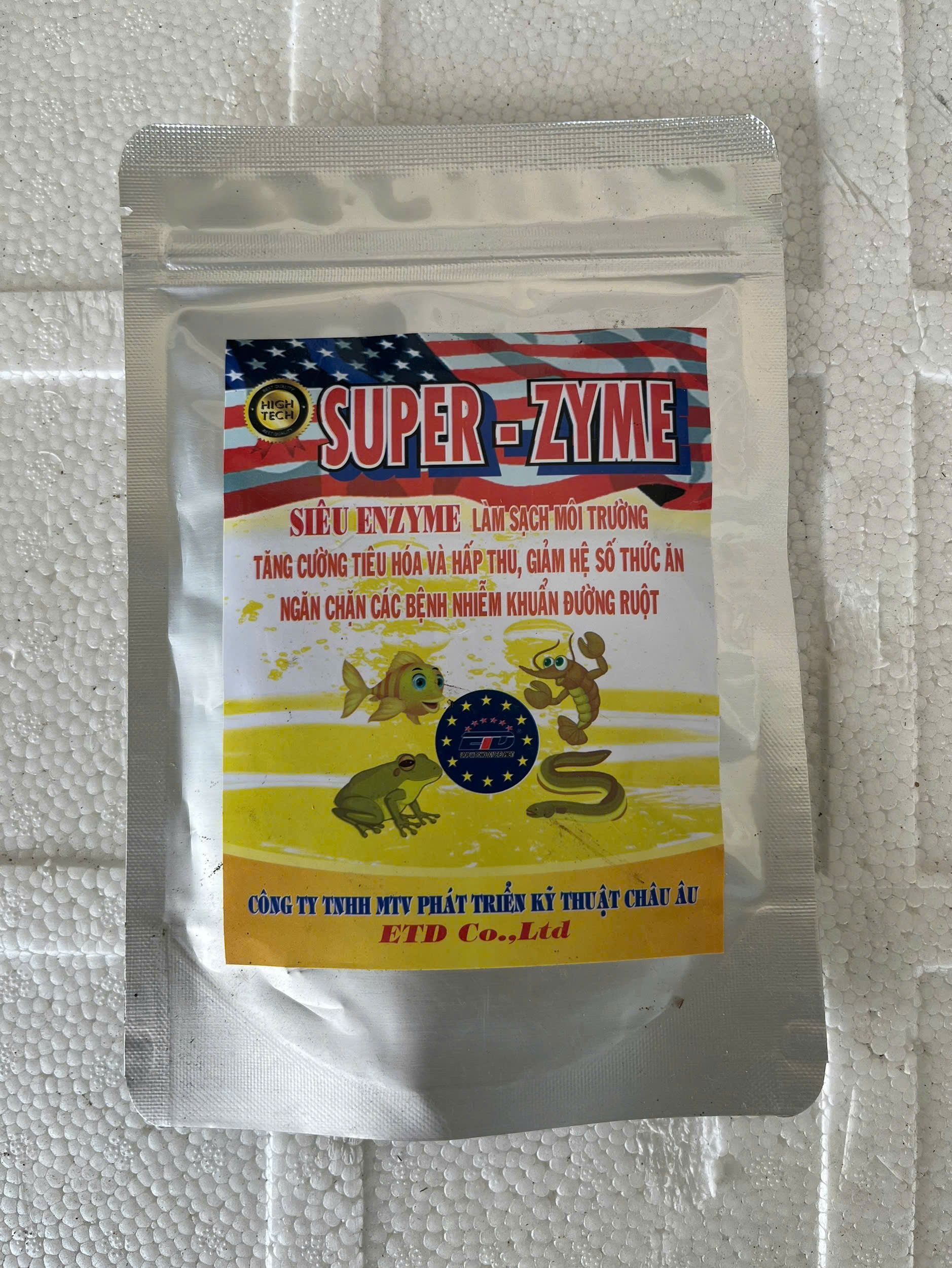 SUPER ZYME 100g enzyme xử lý nước ao nuôi tôm cá