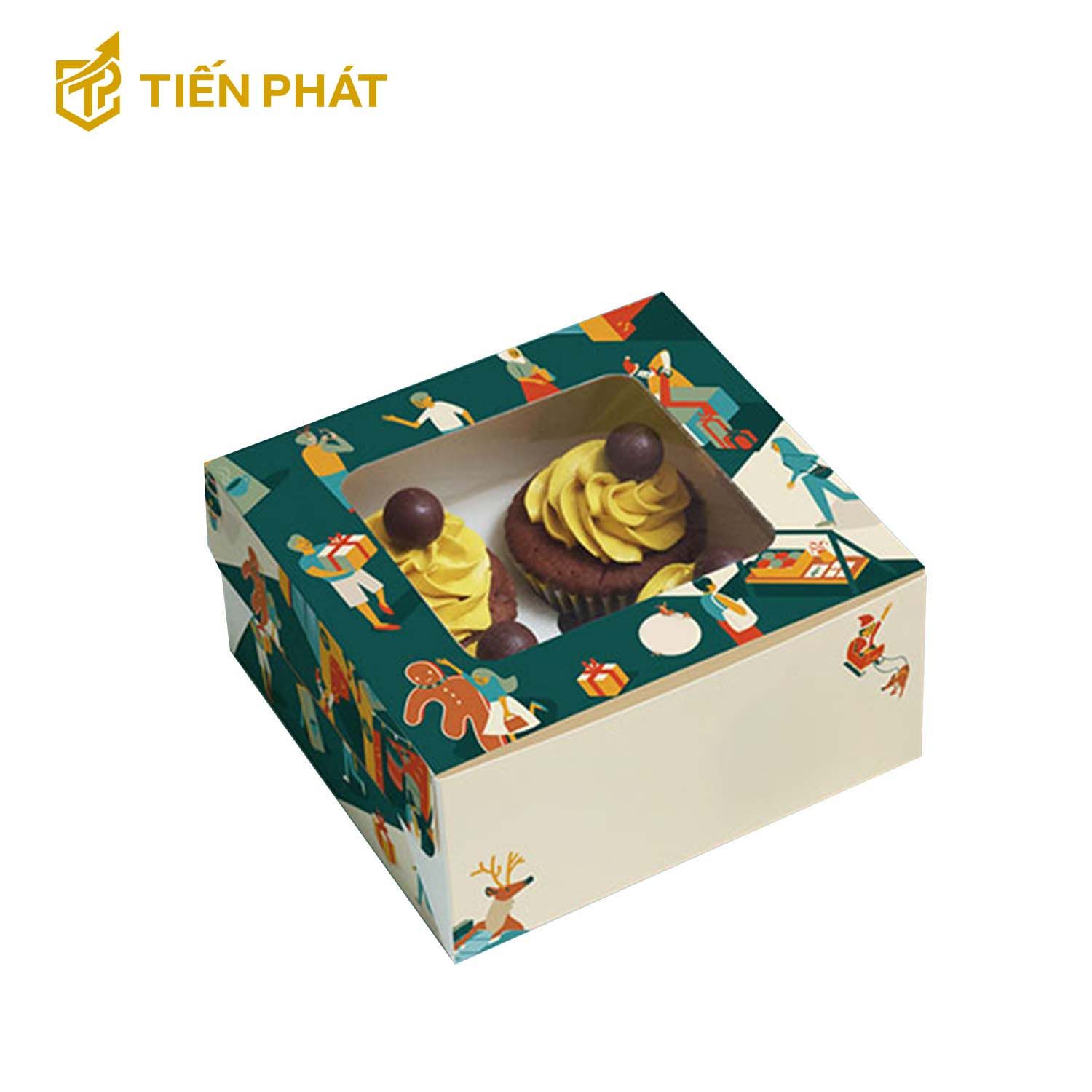 hop-giay-dung-banh-cup-cake-mau-xnah-la-hoa-tiet-vui-nhon