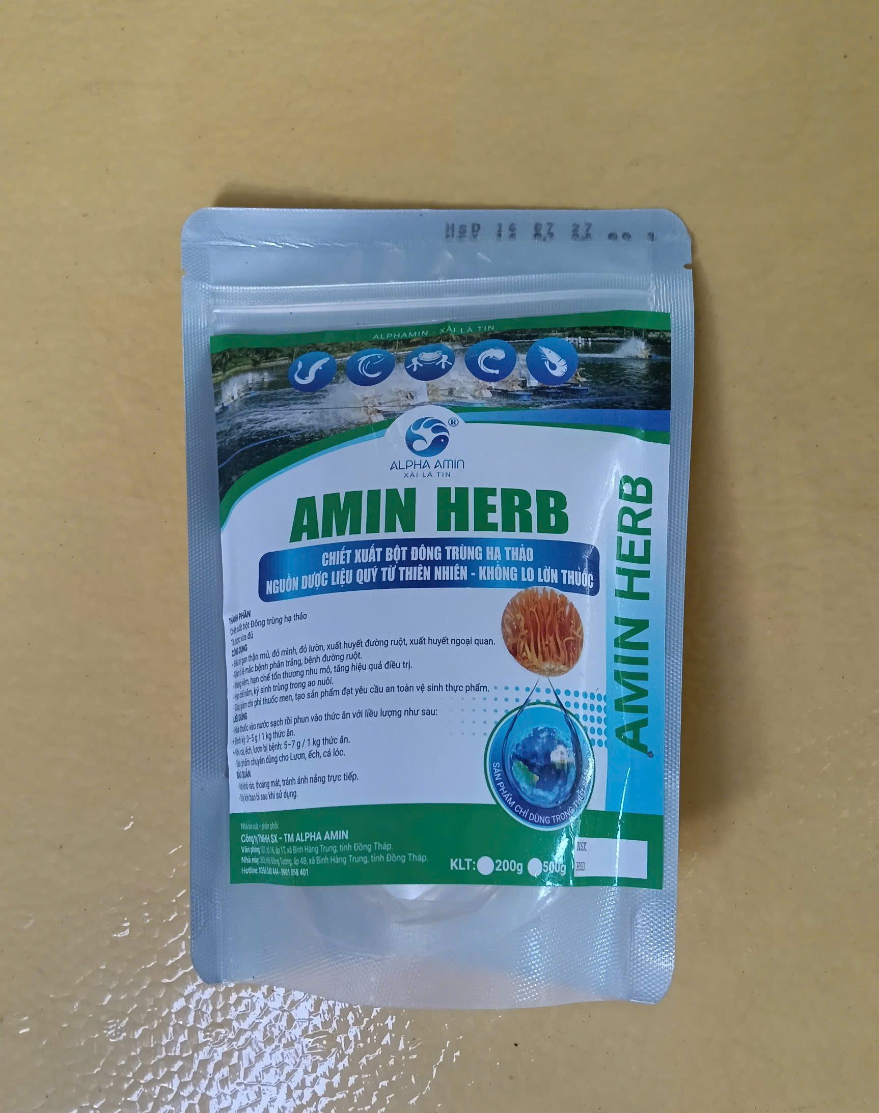 AMIN HERB Alpha Amin bổ sung dinh dưỡng từ đông trùng hạ thảo